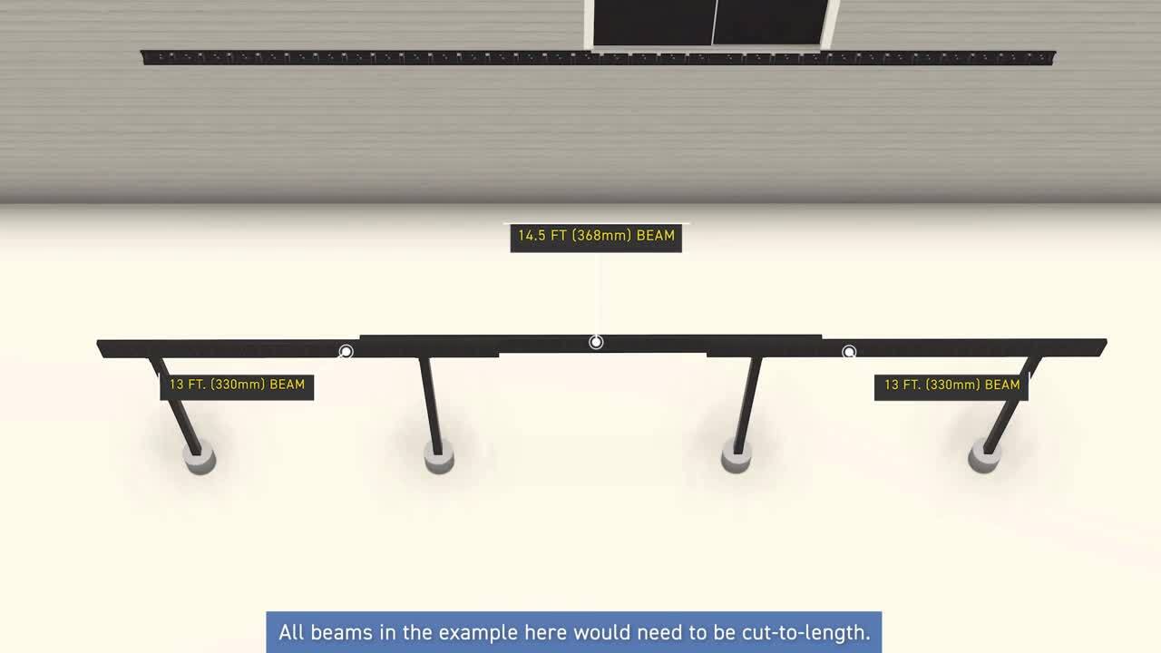 FORTRESS 2 in. x 11 in. x 20 ft. Evolution Black Steel Deck Framing Structural Beam