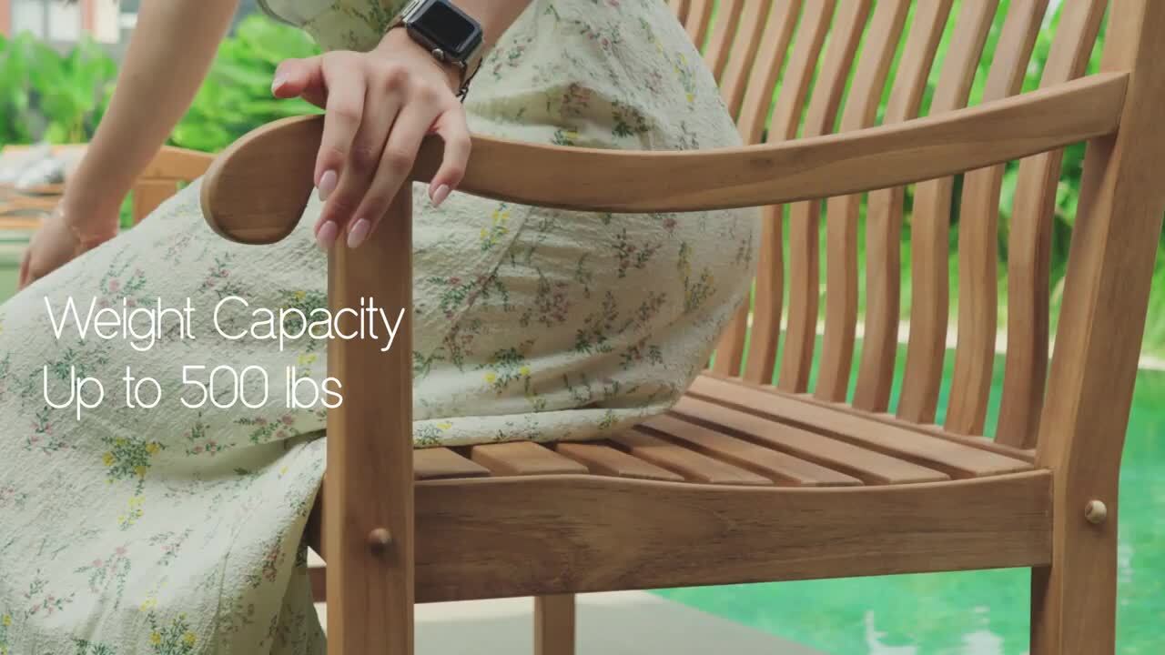 Cambridge Casual Cambridge Casual Colton Teak Wood Outdoor Bench