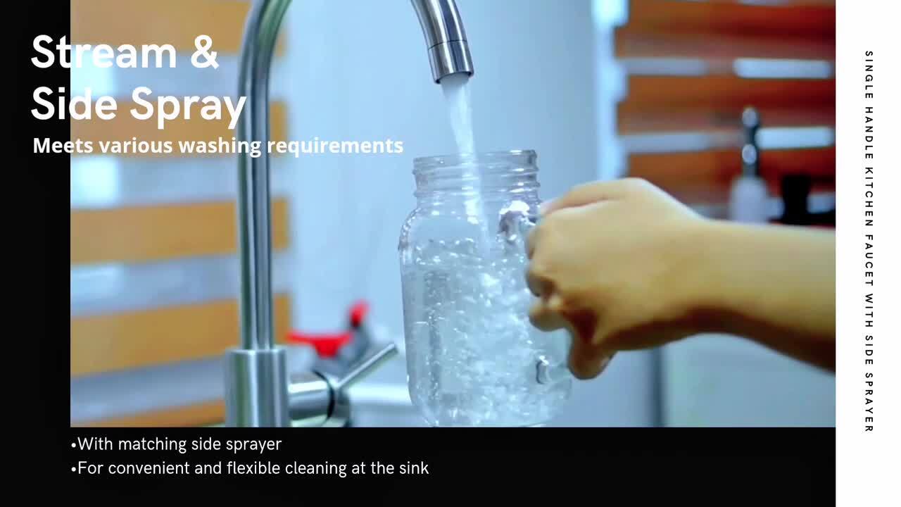 Apex Single-Handle Side Sprayer Kitchen Faucet in Matte Black Apex Single-Handle Side Sprayer Kitchen Faucet in Matte Black