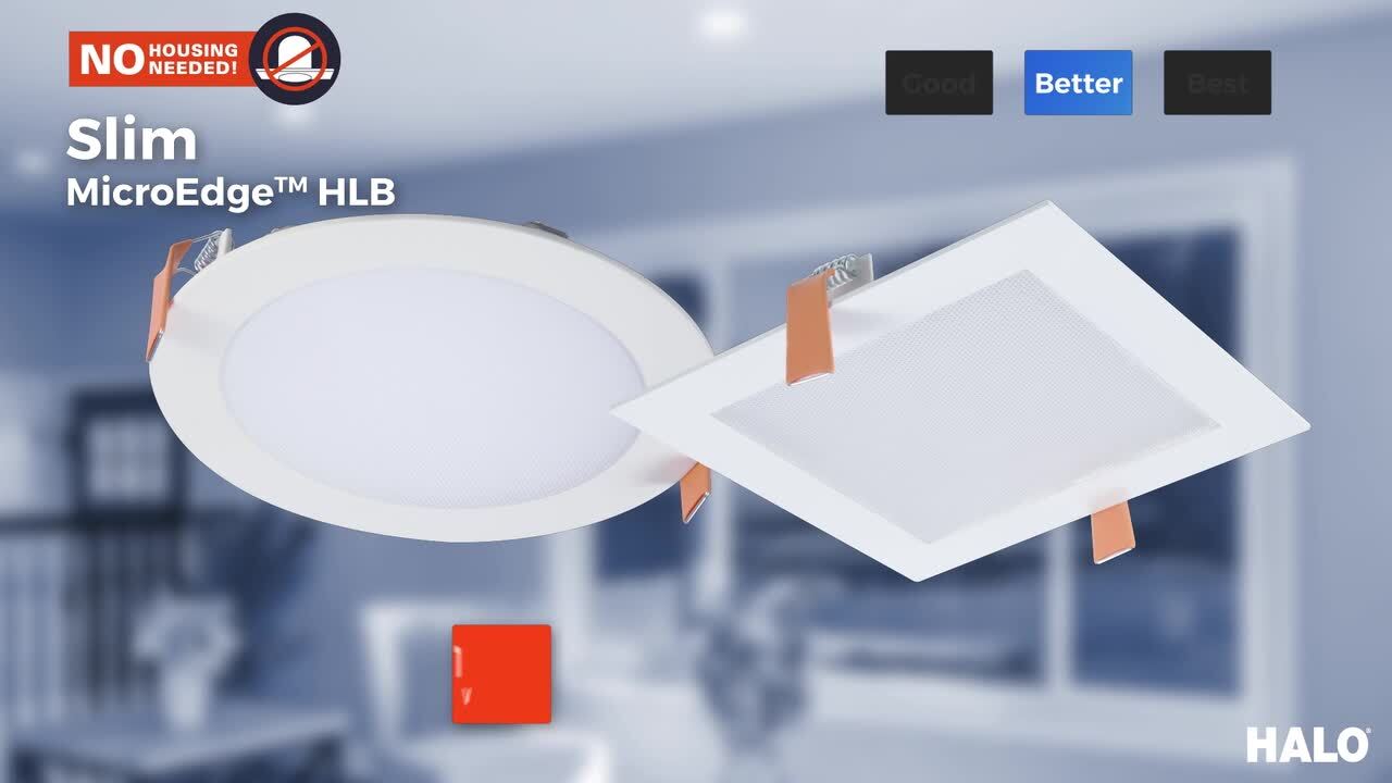 HALO HLBC 6 in. Ultra-Slim Regressed LED Downlight Selectable CCT