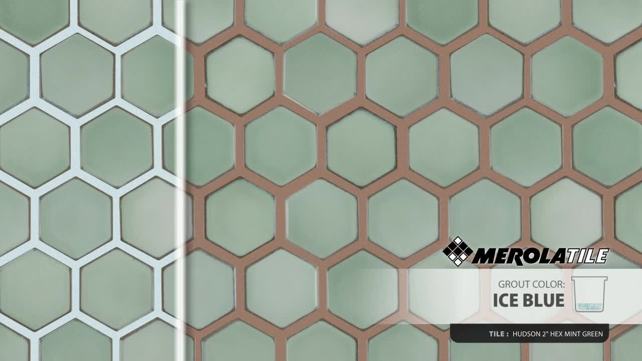 Merola Tile Hudson Due Hex 2 in. Denim Blue 11 in. x 12 in. Porcelain Mosaic (9.97 sq. ft. / Case)