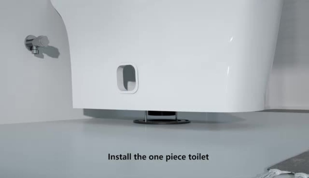 All-in-One Toilet Elongated One-Piece Dual Flush 1.28 GPF/0.88 GPF High Efficiency Skirted Toilet in White All-in-One Toilet Elongated One-Piece Dual Flush 1.28 GPF/0.88 GPF High Efficiency Skirted Toilet in White