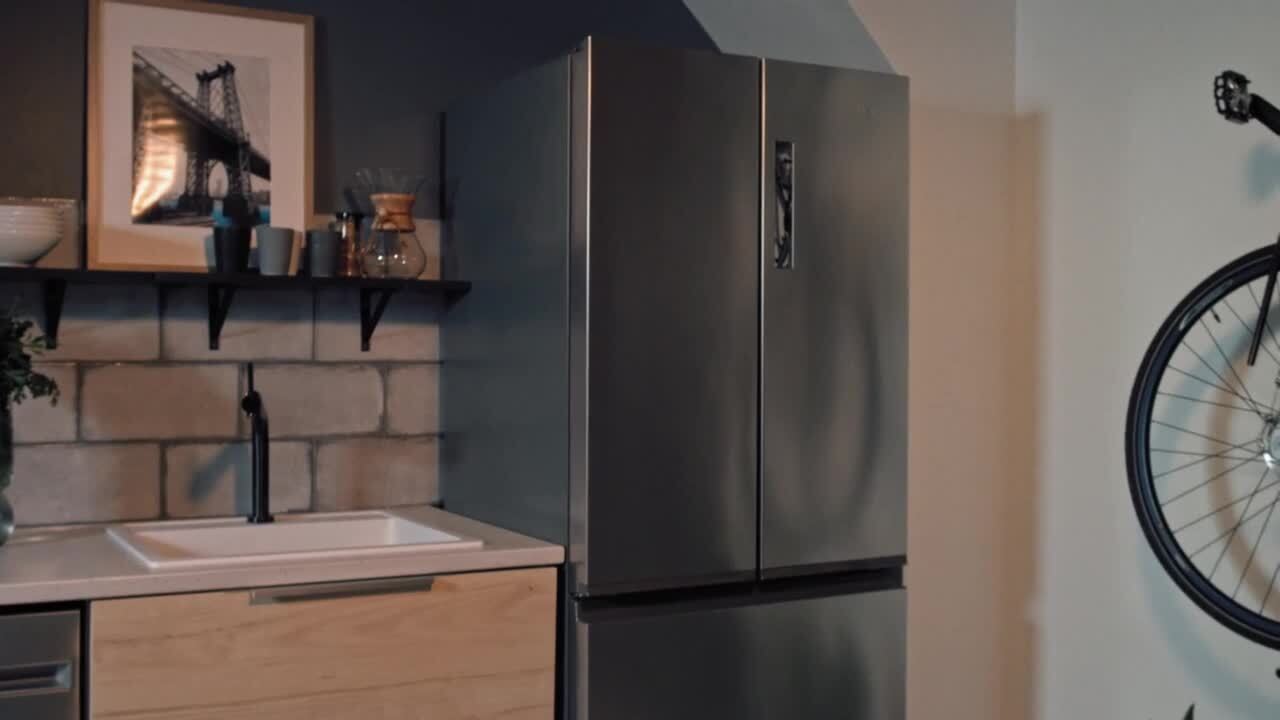 14.5 cu. ft. French Door Refrigerator in Fingerprint Resistant Stainless Steel, Counter Depth