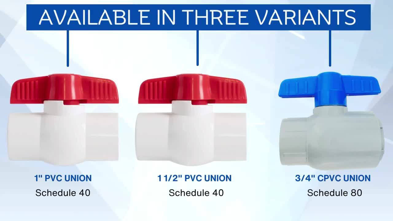 3/4 in. PVC Schedule 40 Slip x Slip Ball Valve 3/4 in. PVC Schedule 40 Slip x Slip Ball Valve