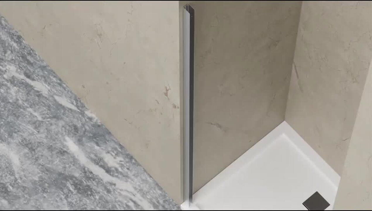 FORCLOVER 32 in. W to 33-3/8 in. W x 72 in. H Bi-Fold Frameless Shower Door in Chrome with Clear Glass