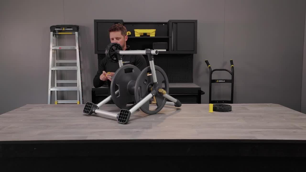 Gorilla 175 ft. Aluminum Zero Rust Mobile Hose Reel GRS-175H - The