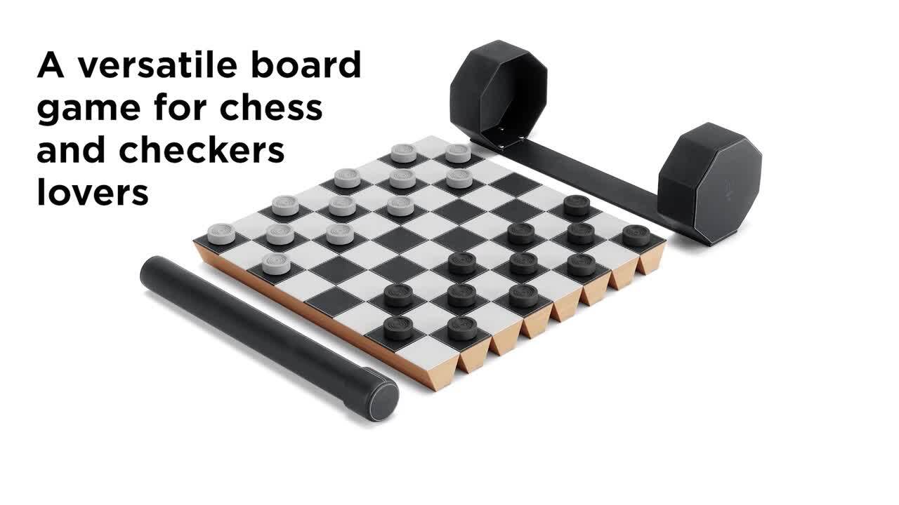 Rolz Chess/Checkers Set - Portable & Durable