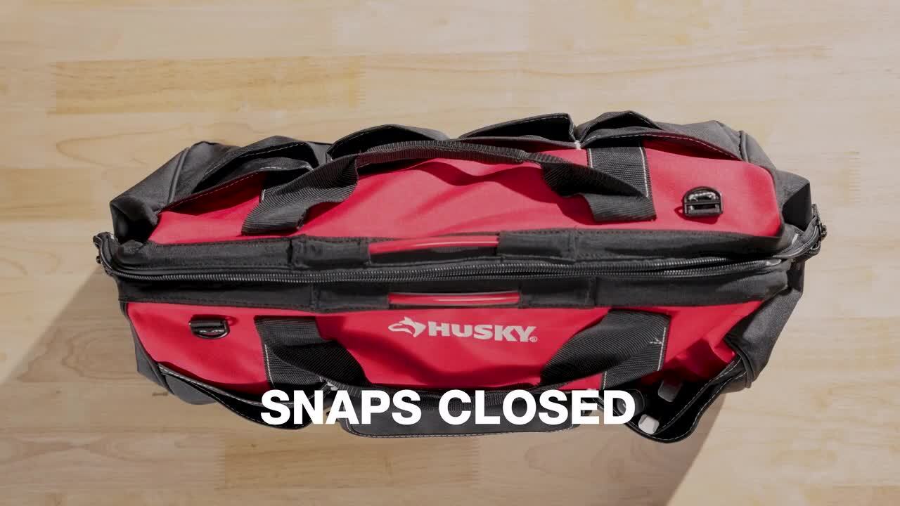 Husky 22 in. Spring-Loaded Tool Bag 1H-2220-SLO - The Home Depot