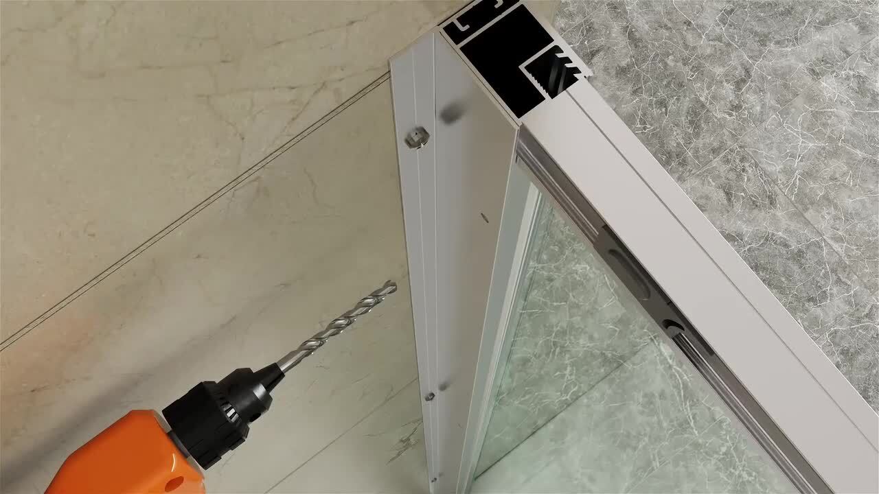 ANZZI Halberd Series 59 to 60 in. x 72 in. H Sliding Framed Shower