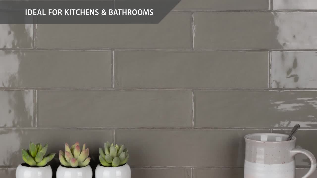 Chester Grey 3 in. x 12 in. Ceramic Subway Wall Tile (5.93 sq. ft. / Case) Chester Grey 3 in. x 12 in. Ceramic Subway Wall Tile (5.93 sq. ft. / Case)