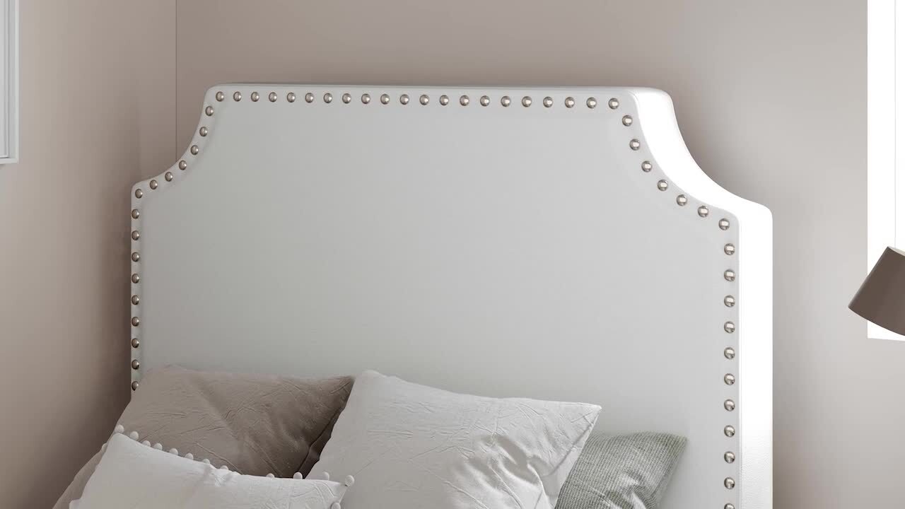 【EEUN】Dual Edge Chic Carnegy Avenue Adeline Contoured Twin Headboard with 2-Power