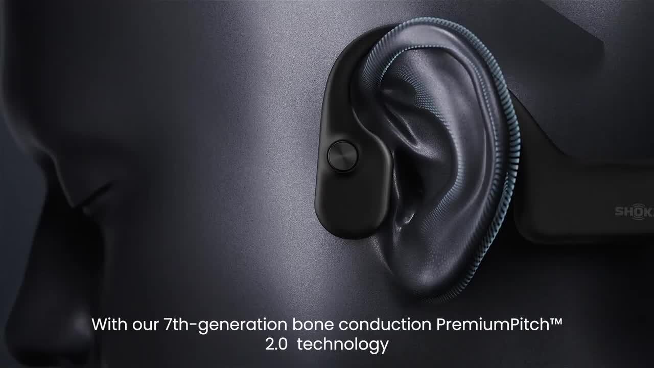 新品未開封　SHOKZ OPENCOMM2 ブラック　Bluetooth対応 Shokz OpenComm2 Wireless Bone Conduction Headset - Black - Micro
