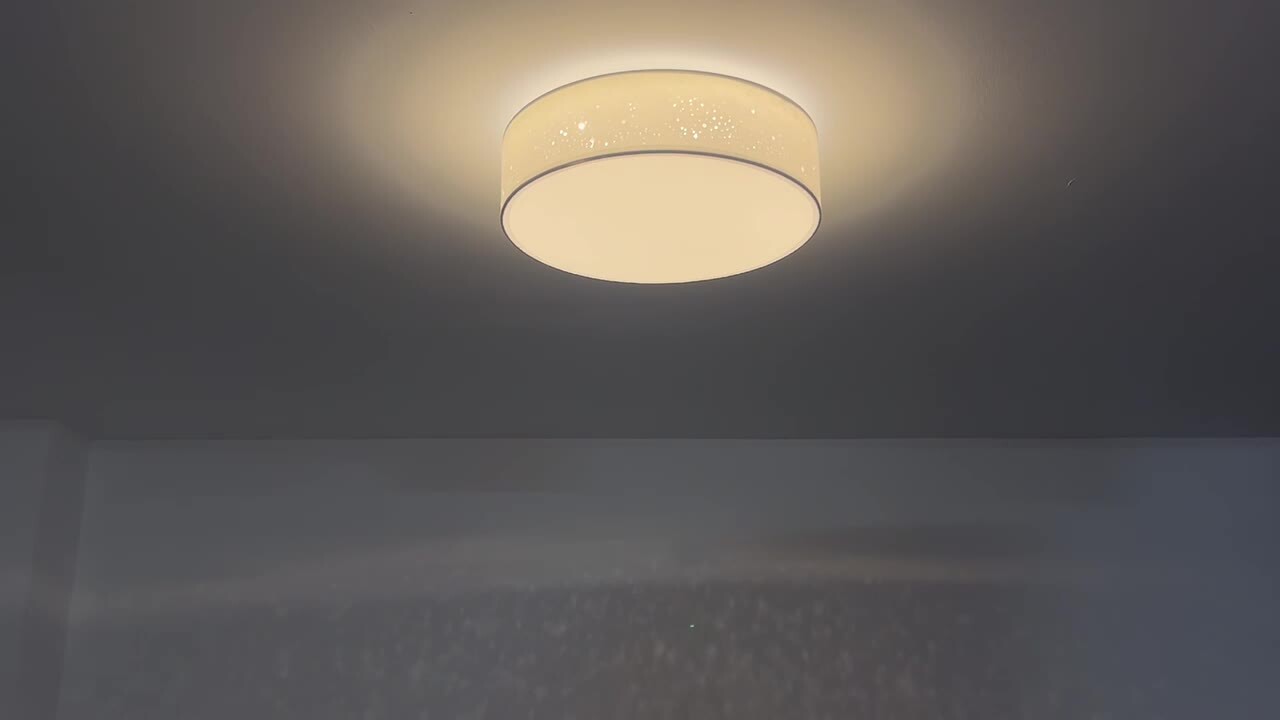 TOZING 15 in. Modern White Integrated LED Dimmable Novelty