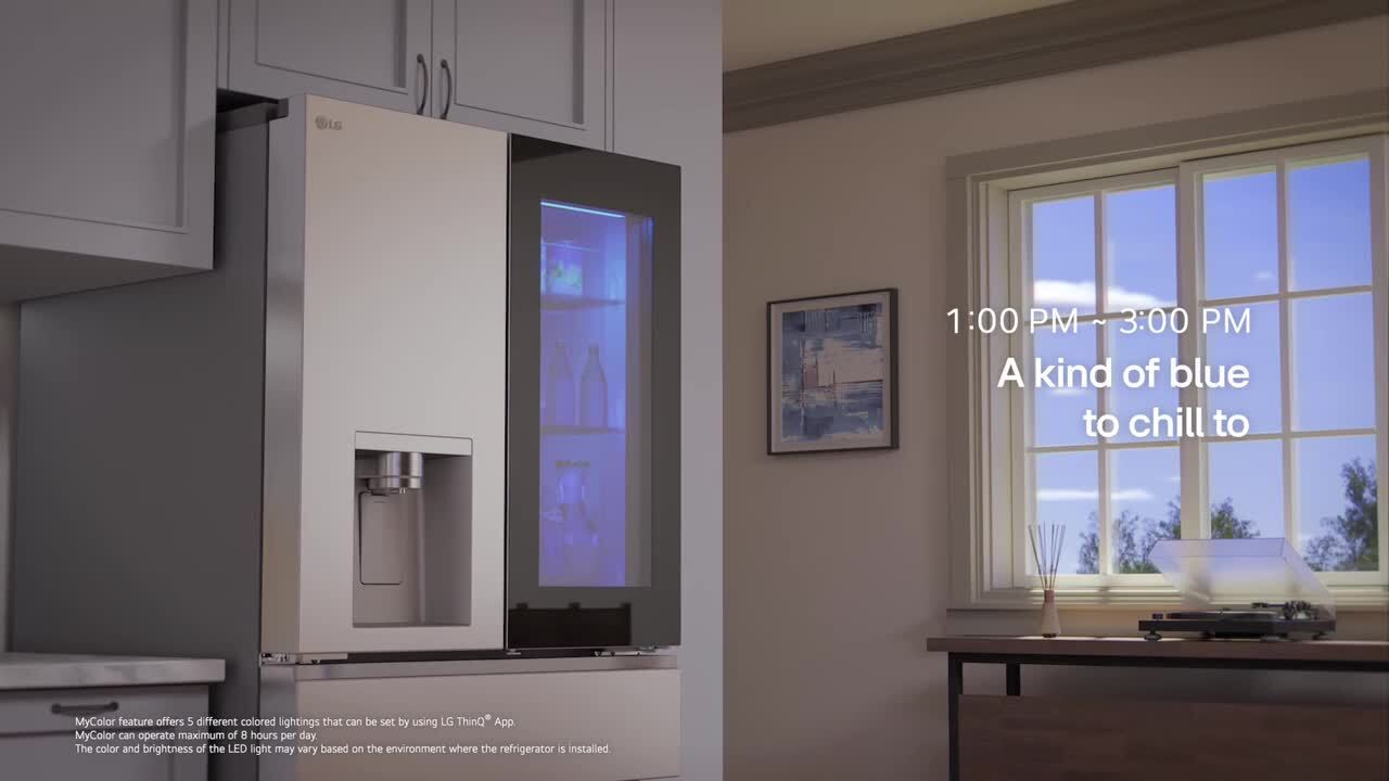 LG 29 cu. ft. SMART MyColor InstaView Standard-Depth MAX 4-Door