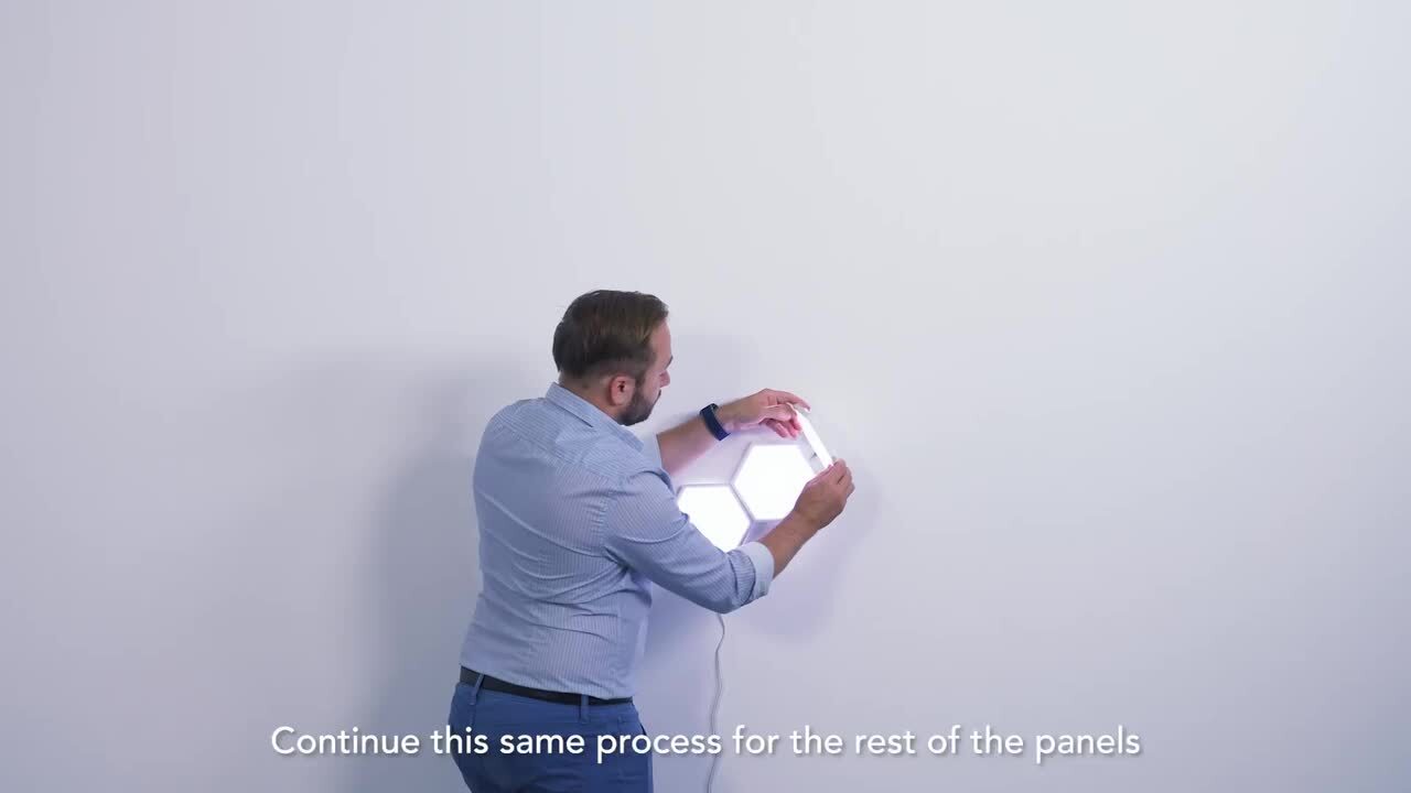 Govee Glide Hexagon Smart Color Changing Plug-In Wi-Fi Enabled