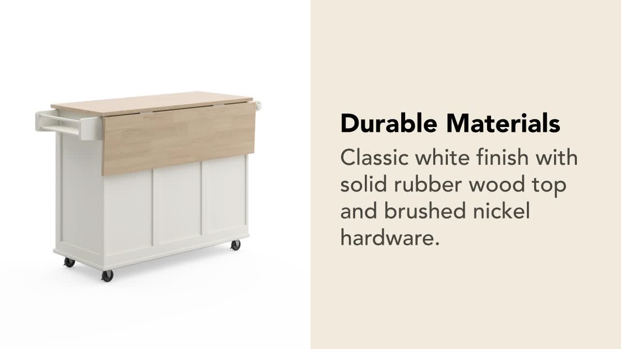 Homestyles Dolly Madison Kitchen Island Cart - Thumbnail 4