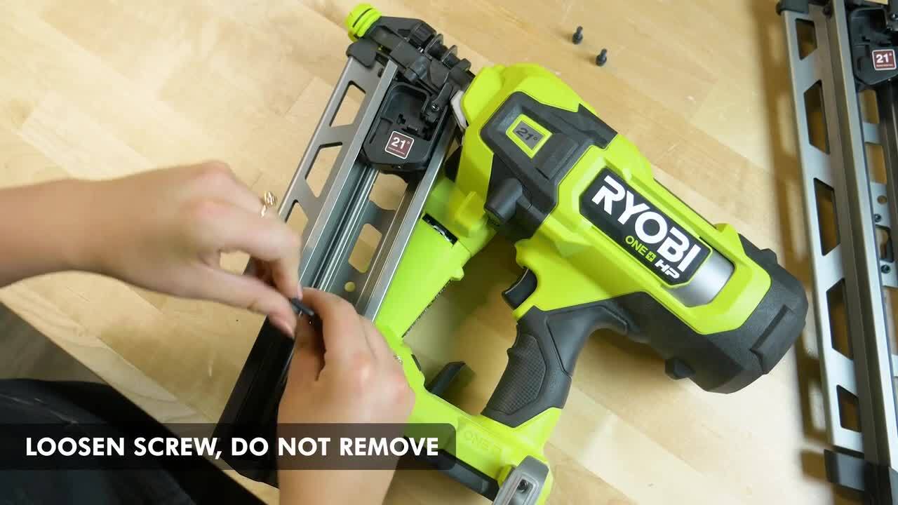 RYOBI ONE+ HP 18V Brushless Cordless AirStrike 21° Framing Nailer (Tool  Only) with 21° Extended Capacity Magazine PBL345B-A102EM211 - The Home Depot