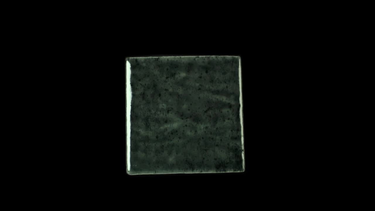 Merola Tile Menorca Black 4 in. x 4 in. Ceramic Wall Tile (6.6 sq