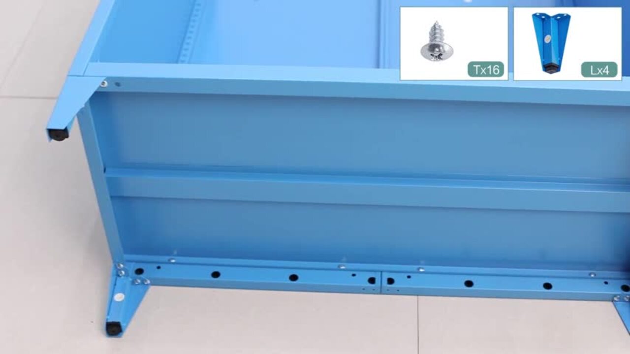 Lakeshore Heavy-Duty 5-Foot Locking Storage Cabinet
