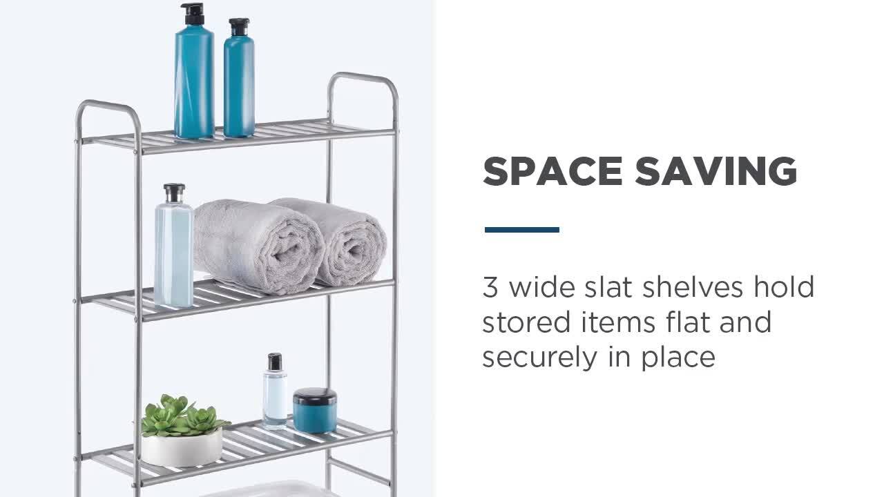 Bathroom Metal Shelves No-Drill Bathroom Organizer Cleaning Supplies  Organizer Kitchen Supplies Storage Bathroom Accessories