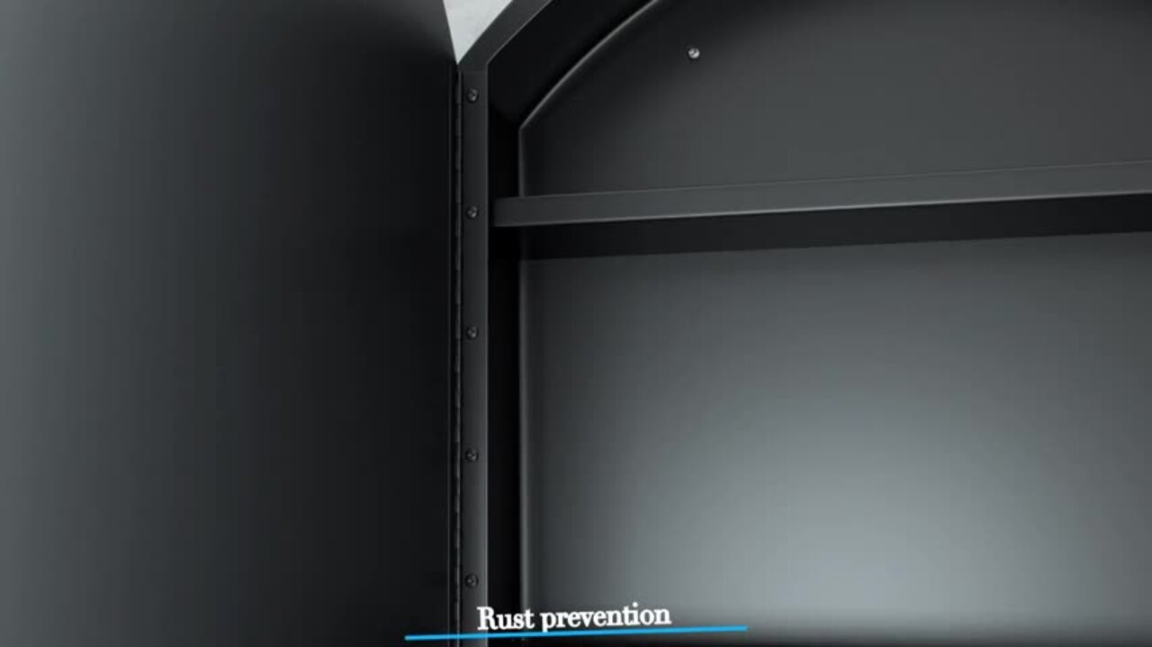 24 in. W x 24 in. H Round Black Iron and Aluminum Surface Mount 