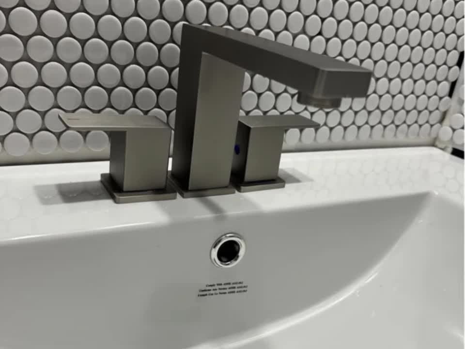 5-Inch Widespread Bathroom Sink Faucet - 2-Handle Low Arc Vanity Faucet 3 Hole Basin Faucet With Pop Up Drain Cupc Water Supply Lines 5-Inch Widespread Bathroom Sink Faucet - 2-Handle Low Arc Vanity Faucet 3 Hole Basin Faucet With Pop Up Drain Cupc Water Supply Lines