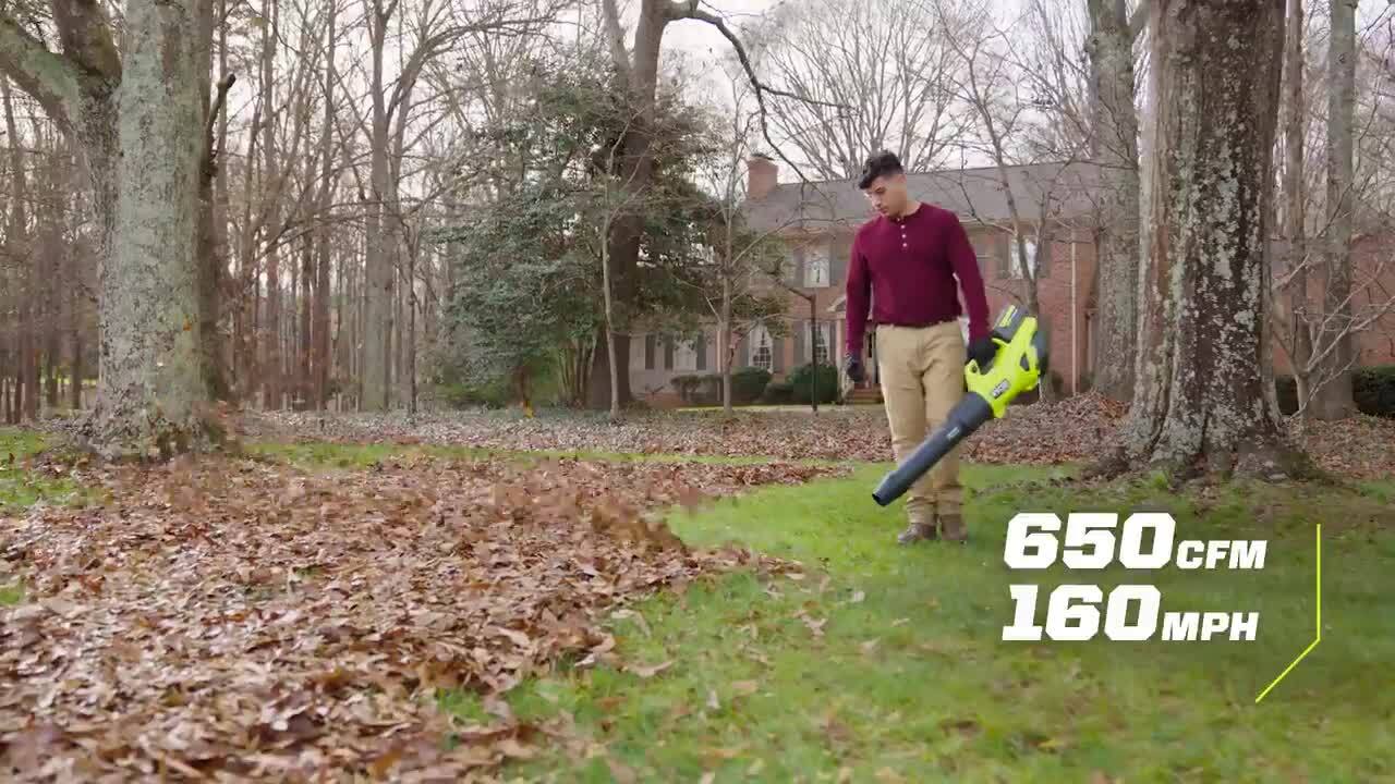 RYOBI 40V HP Brushless Whisper Series 160 MPH 650 CFM Cordless