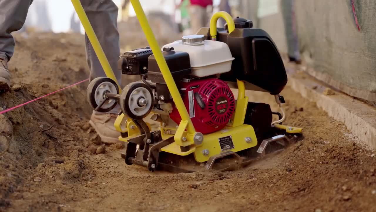 Tomahawk Power 5.5 HP Honda Plate Compactor 23 in. x 17 in. Gas