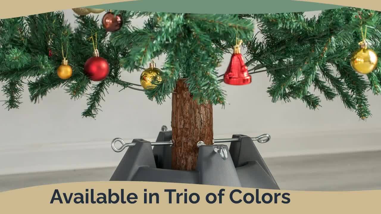 Grey Plastic Christmas Tree Stand With Screw Fastener