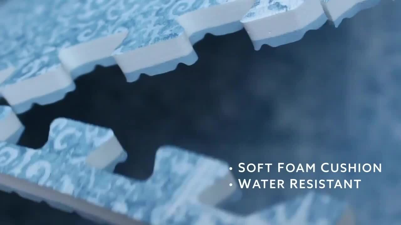 American Floor Mats High-Density Fitness Foam Tiles - 3/4 Thick – 2' x 2' Tile (Single Tile)