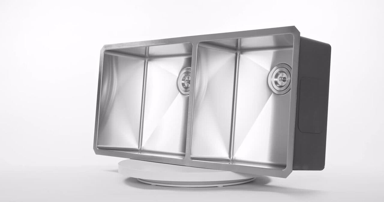Undermount Stainless Steel 42 in. x 20 in. x 10 in. 16-Gauge Triple Bowl Kitchen Sink Undermount Stainless Steel 42 in. x 20 in. x 10 in. 16-Gauge Triple Bowl Kitchen Sink