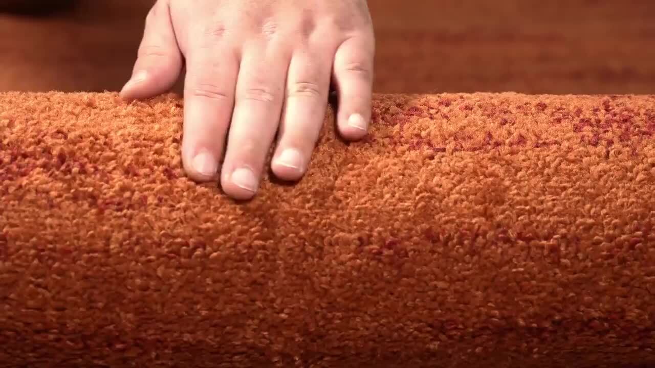 Unique Loom Autumn Foilage Terracotta 8' 0 x 8' 0 Round Rug