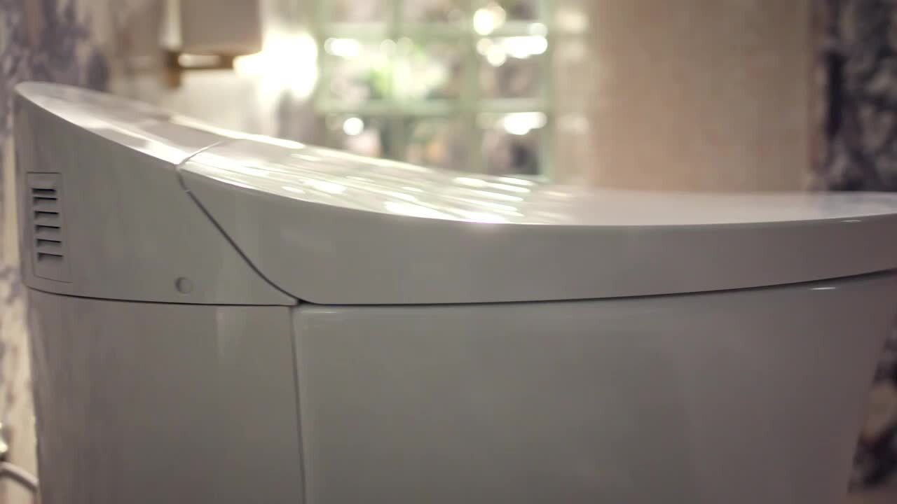 KOHLER Karing Intelligent 1-Piece 1.08 GPF Single Flush Elongated Toilet in White with built in bidet, Seat Included