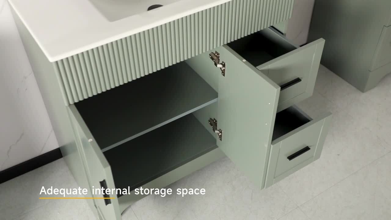 eclife 36 in. W. x 18 in. D x 34 in. H Single Sink Freestanding