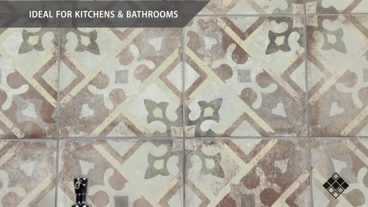 Merola Tile D'Anticatto Decor Laterza 8-3/4 in. x 8-3/4 in