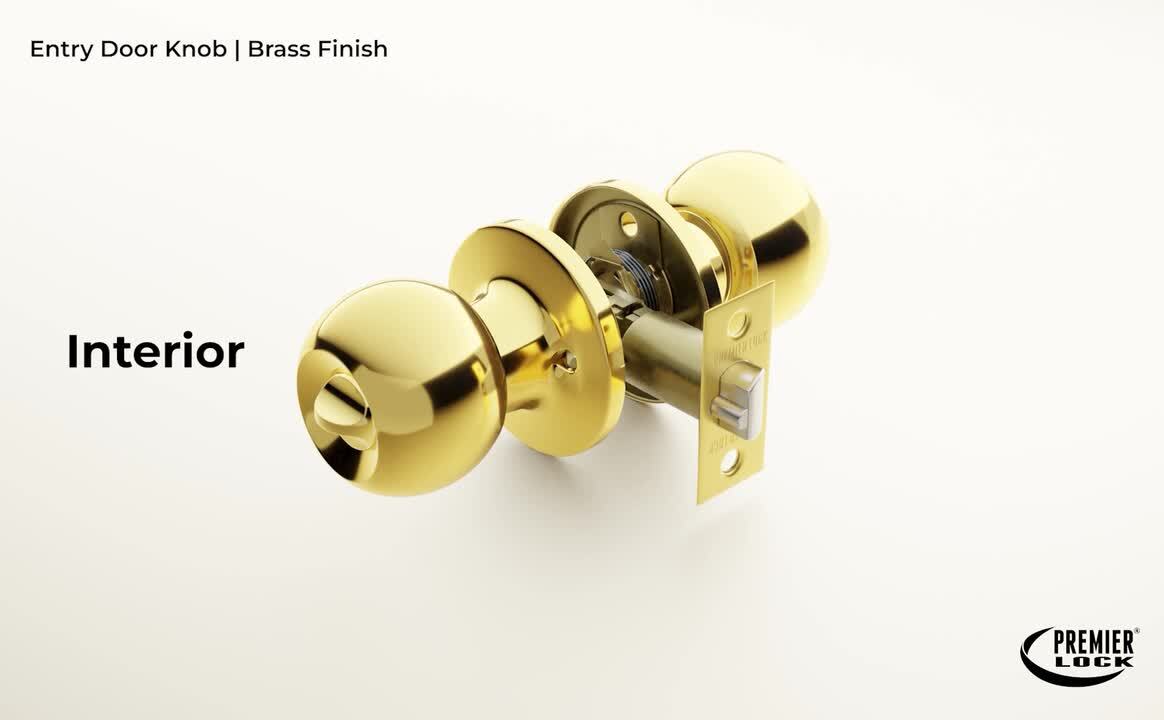 Reviews for Premier Lock Solid Brass Entry Door Knob Combo Lock