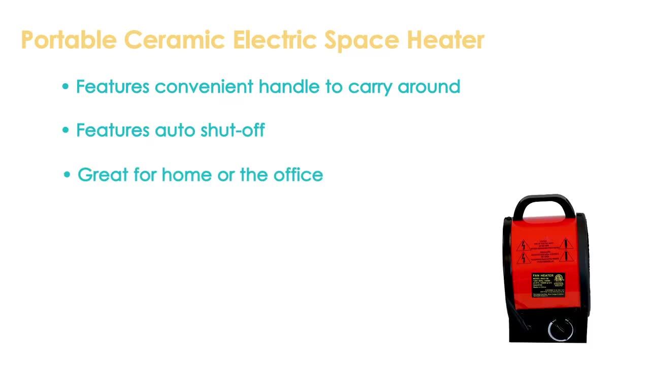 Sunnydaze Indoor Home Personal Portable Ceramic Electric Space