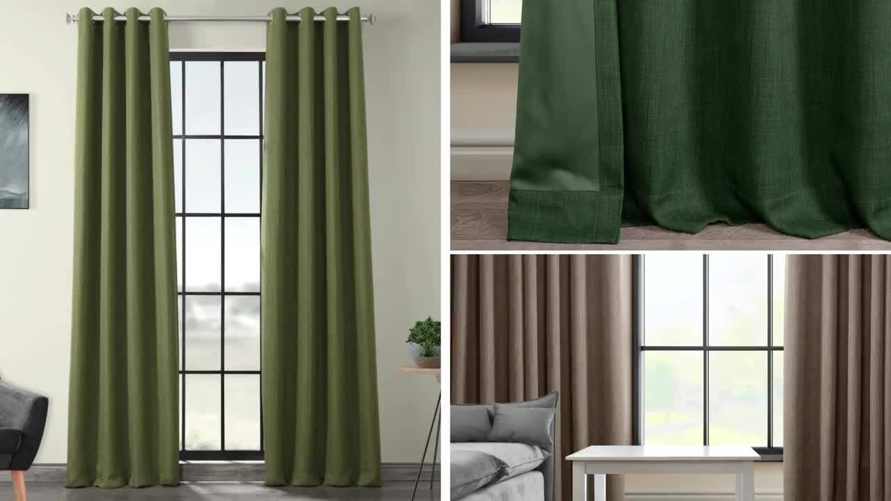 274 Cm 108 Wide Moss Green Linen Curtain. Green Bedroom Curtain. Green  Kitchen Curtain.green Living Room Curtain.custom Size Curtain. 