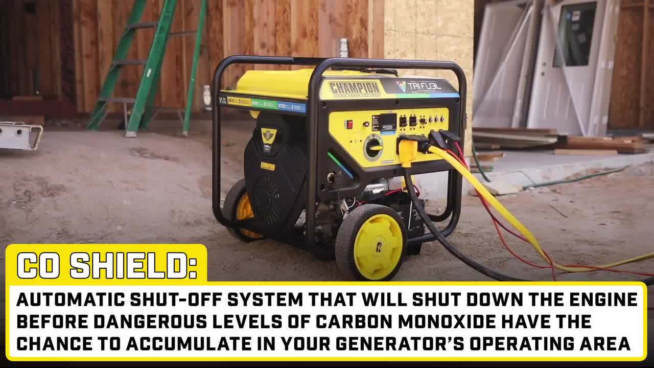 Champion Power Equipment 16,875/13,500-Watt Electric Start Tri