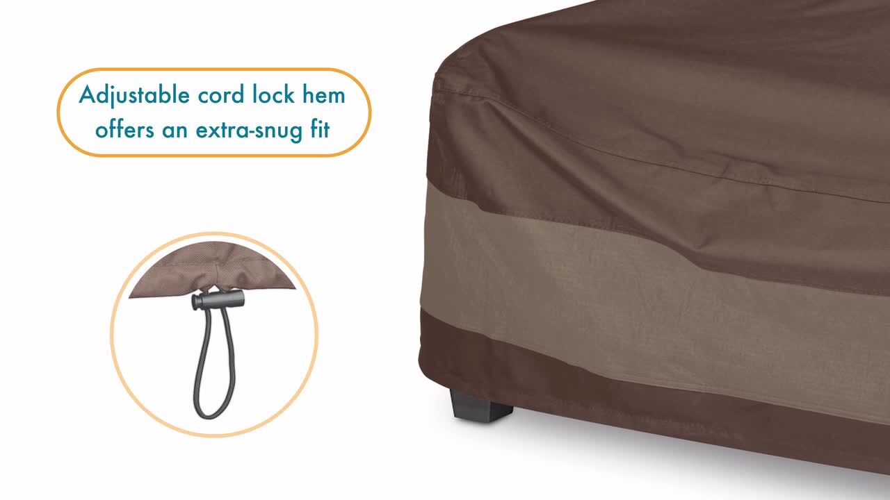 Duck Covers Ultimate Patio Sofa Cover 87-Inch with Duck Dome Airbag 84L x 36W 
