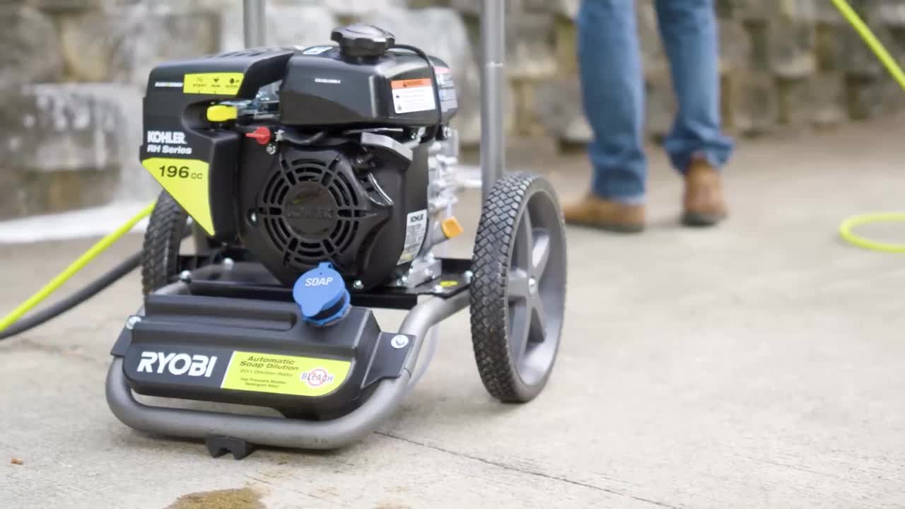 RYOBI 3200 PSI 2.3 GPM Cold Water 196cc Kohler Gas Pressure Washer