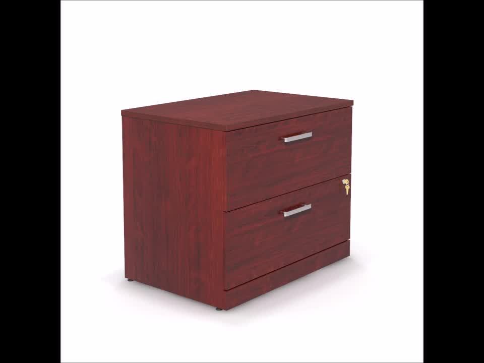 cherry file cabinet with lock