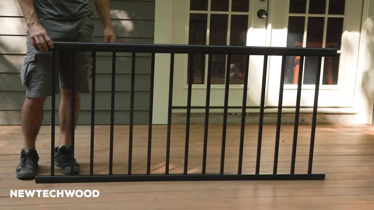 NewTechWood Allure 3 in. x 3 in. x 36 in. White Aluminum Deck Post