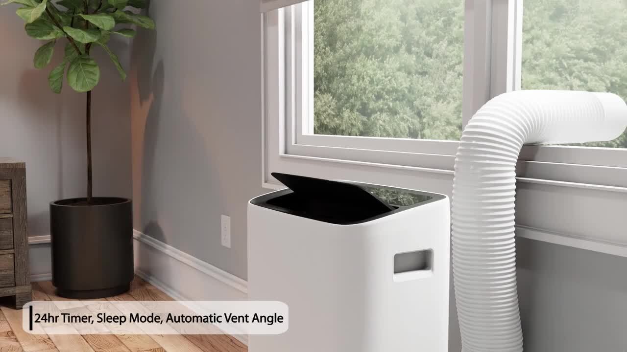 Toshiba - 6,000 (DOE) BTU 115-Volt Smart Wi-Fi Portable Air Conditioner for upto 250 sq. ft.