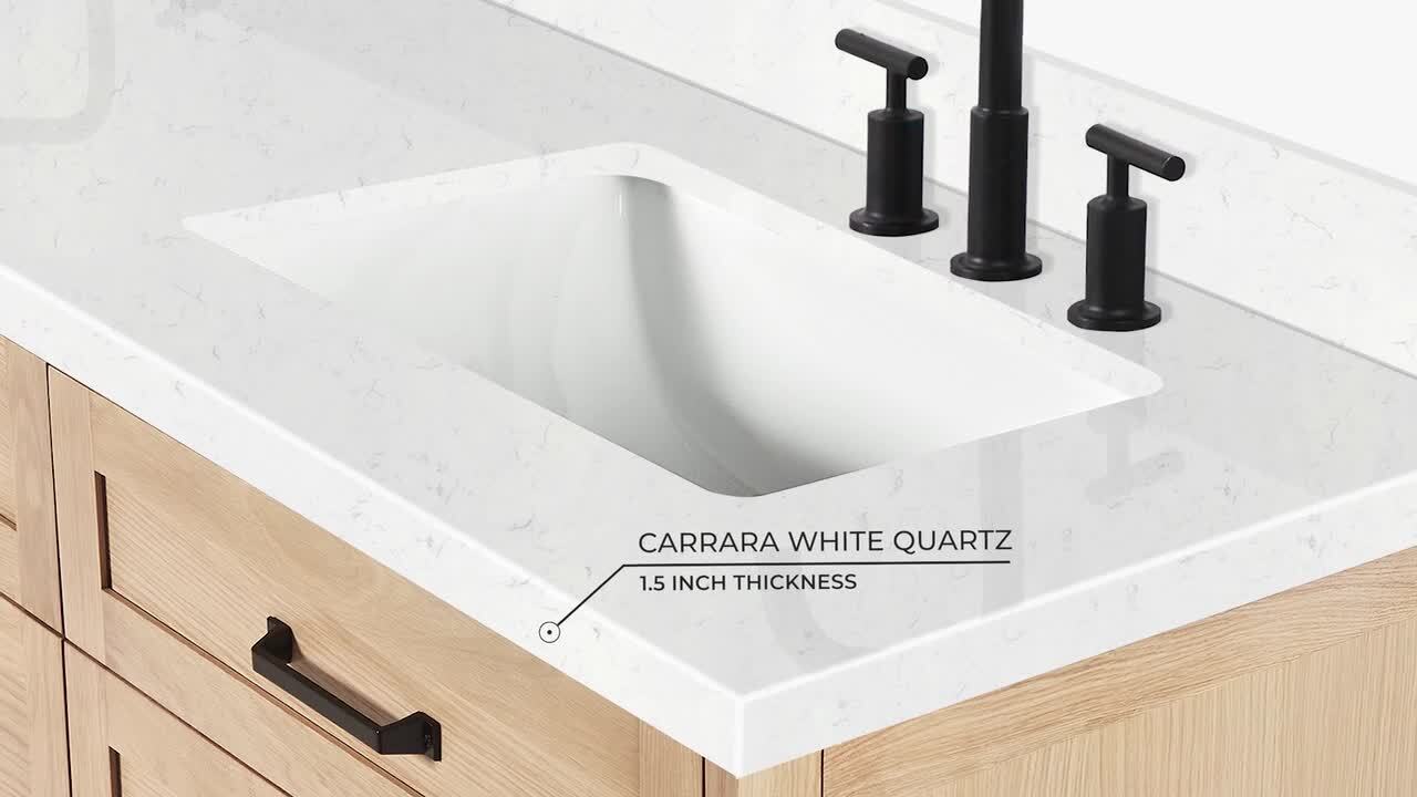 ARIEL Monroe 72 in. Double Sink Freestanding Bathroom Vanity in