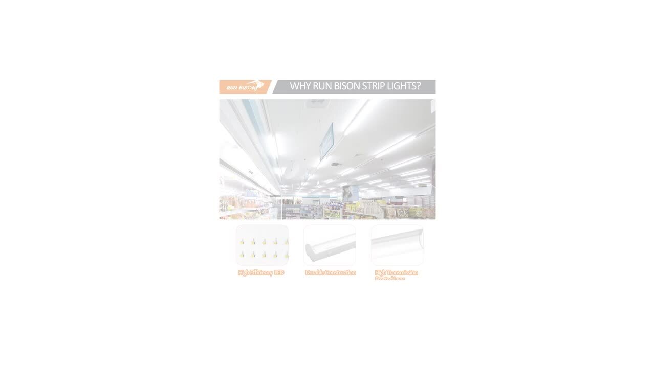 4 ft. x 9 in. 50-Watt 2-Light White LED Flushmount MV Wraparound Light with 3,500 Lumens T8 LED 5000K Tubes 4 ft. x 9 in. 50-Watt 2-Light White LED Flushmount MV Wraparound Light with 3,500 Lumens T8 LED 5000K Tubes