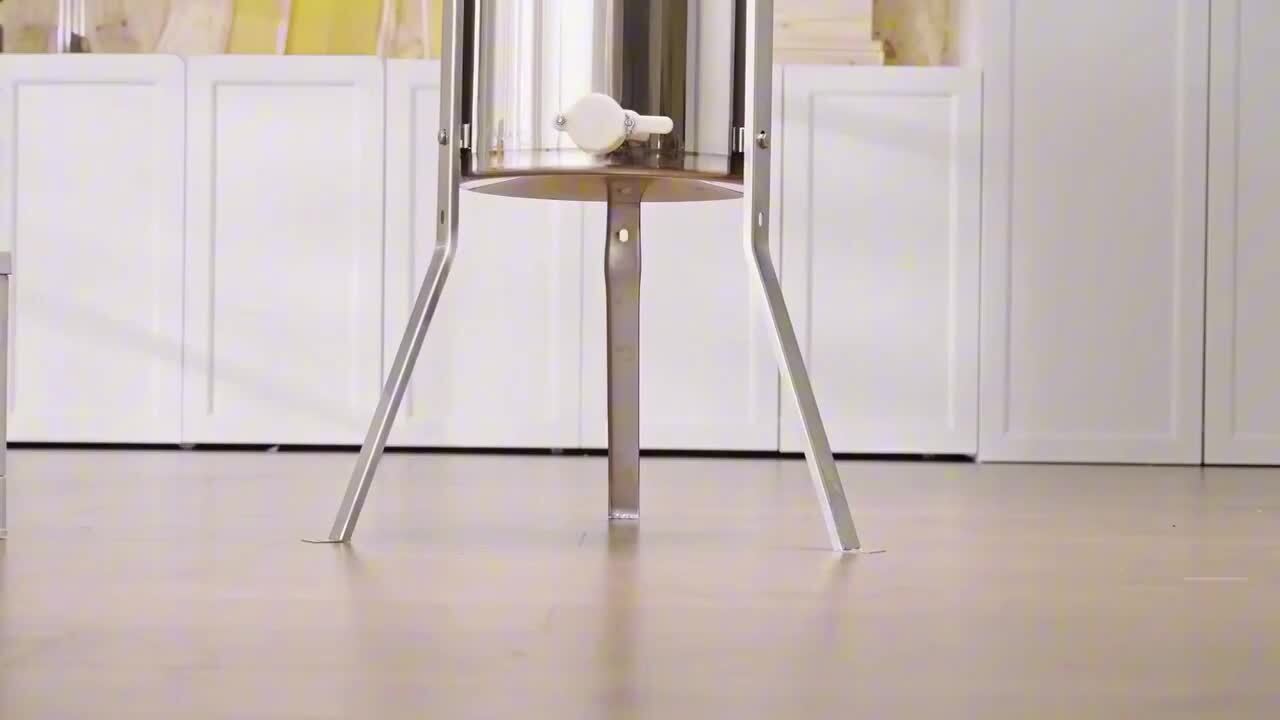 SVOPES Manual Honey Extractor, 3-Frame Stainless Steel Spinner