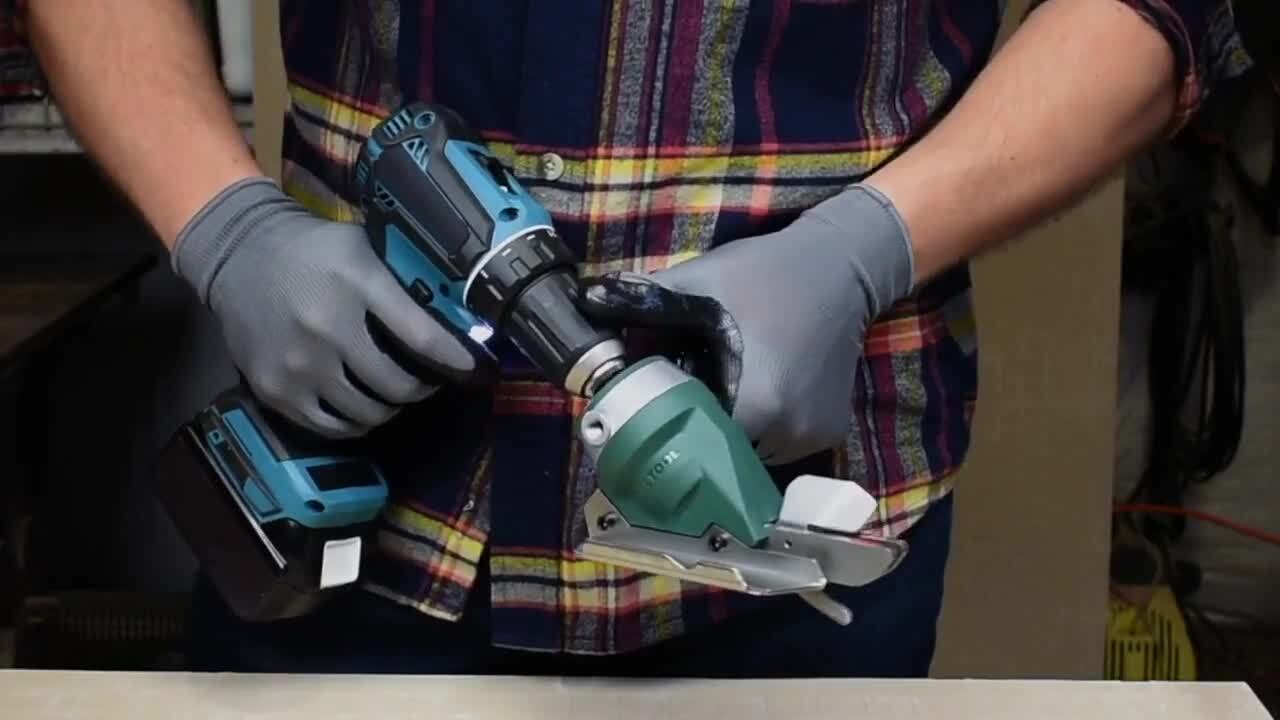 Snapper Shear Pro Fiber Cement Cutting Shear - Attaches to Any Power Drill