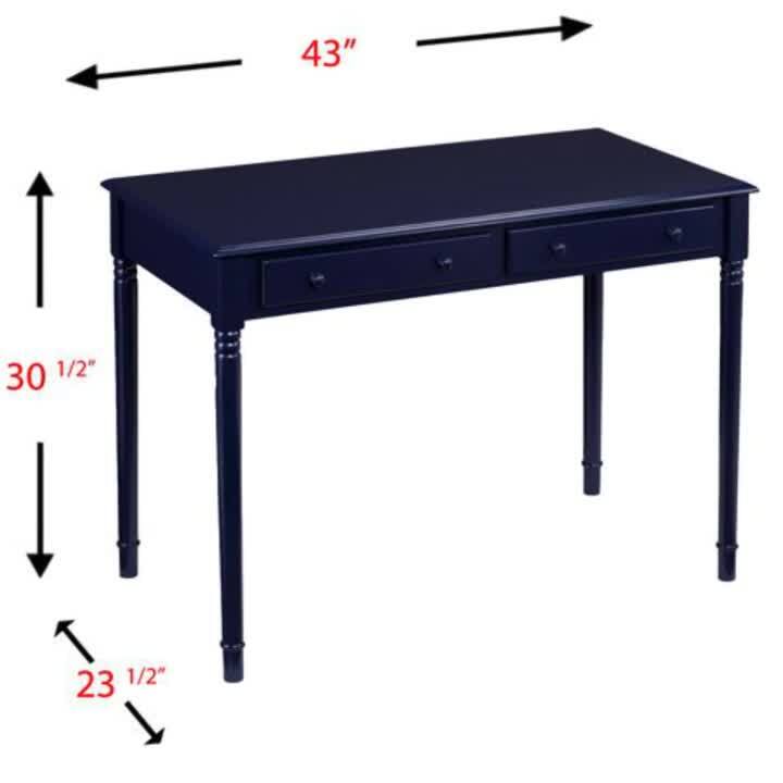 Dark blue deals writing desk