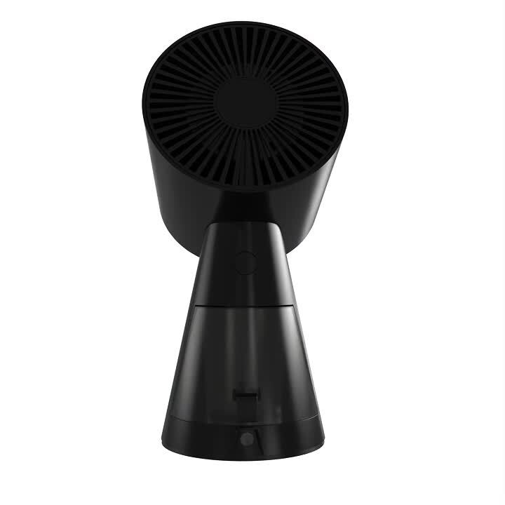6.18 in. 70 CFM Ductless Under Cabinet Desktop Range Hood Portable Range Hood in Black